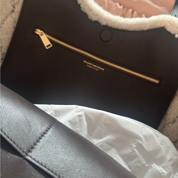 Stuart Weitzman Deep Coffee Quilted Tote - Picture 5 of 5